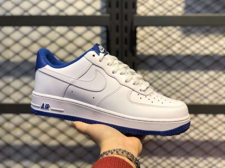 2020 Nike Air Force 1 Low White/Navy Blue Casual Shoes ...
