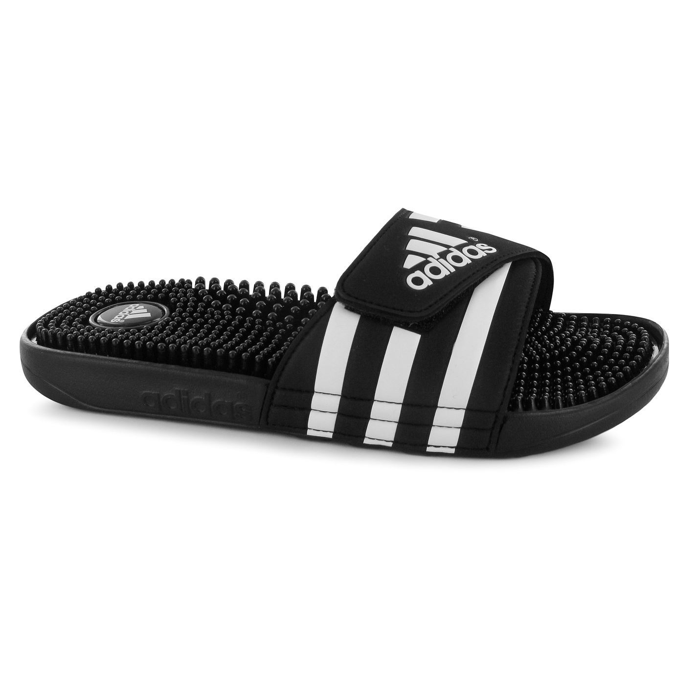 adidas Mens Adissage Slides Sandals Massage Footbed Summer Shoes ...