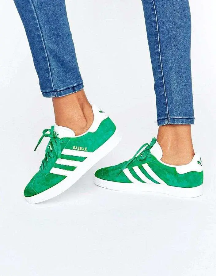 adidas Unisex Forest Green Suede Gazelle Sneakers