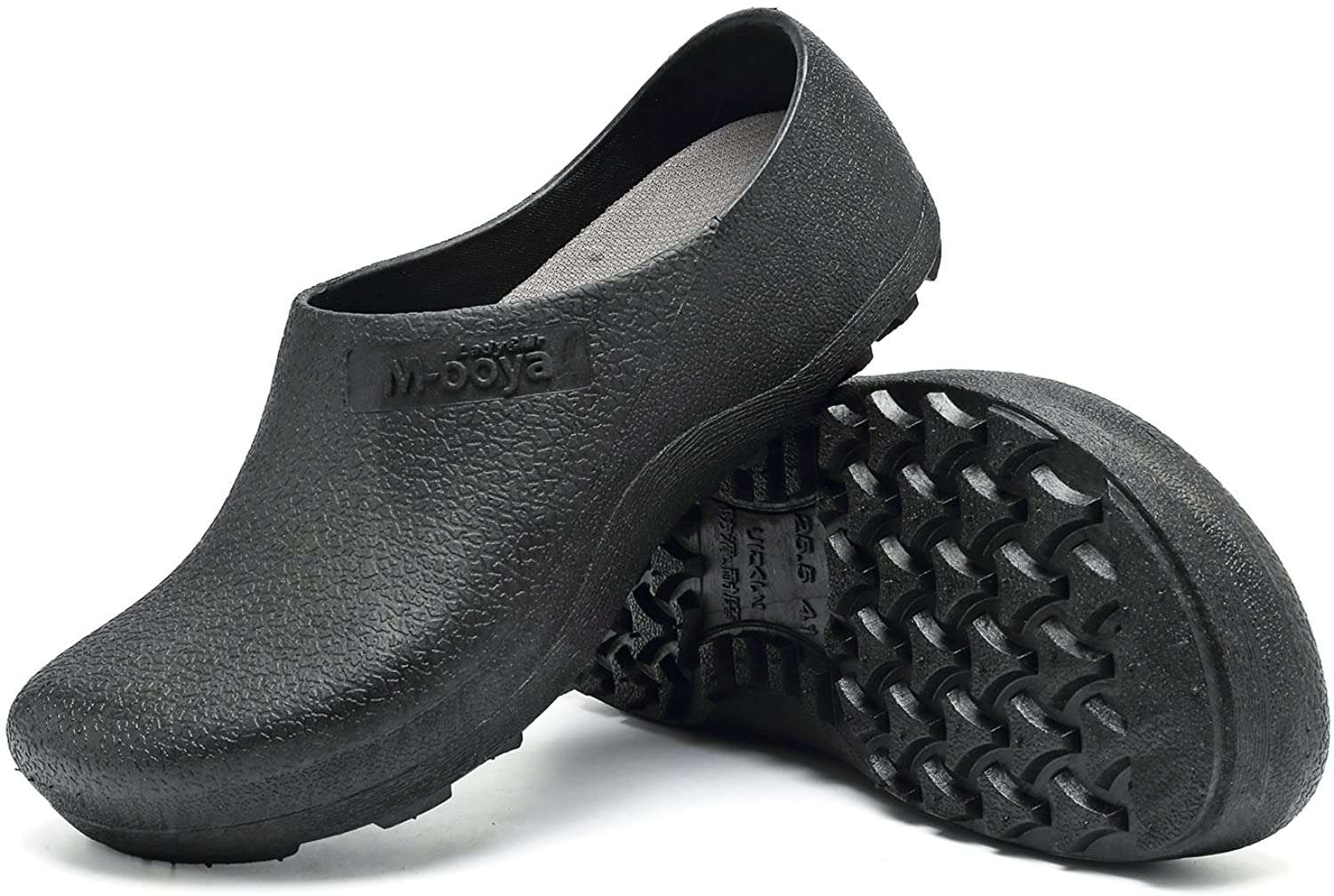 Amazon.com: EASTSURE Slip Resistant Shoes for Women Men Black Non Slip ...