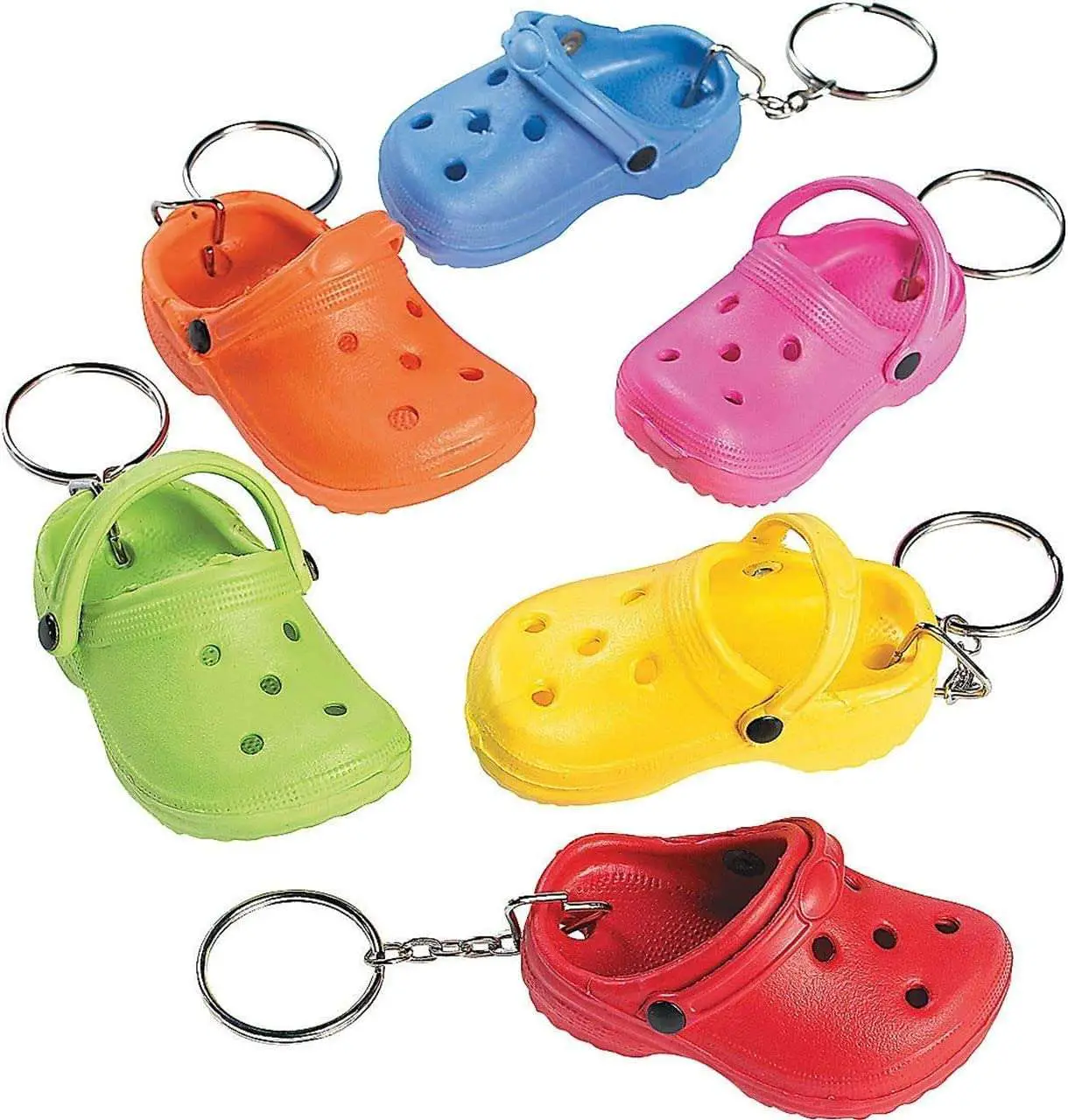 Amazon.com: Mini Rubber Slipper Clog Croc Shoe Keychain ...