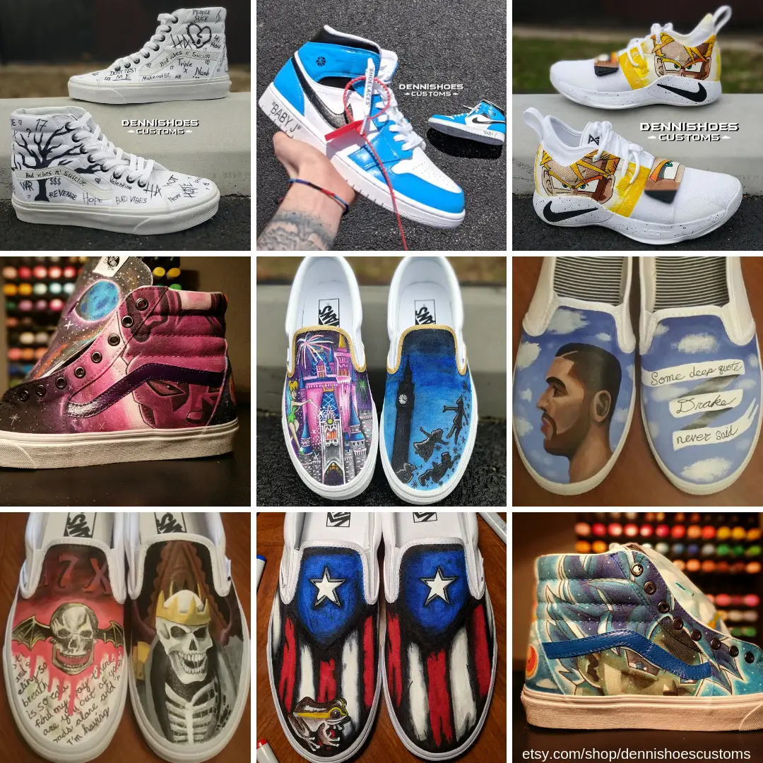 [Artist Store] I sell custom hand painted shoes through my ...