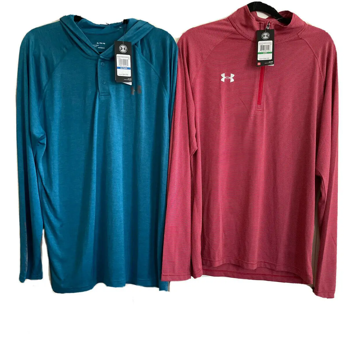 Be super welcome Under Armour Training Sweater Mens Large Red Loose 1 4 ...