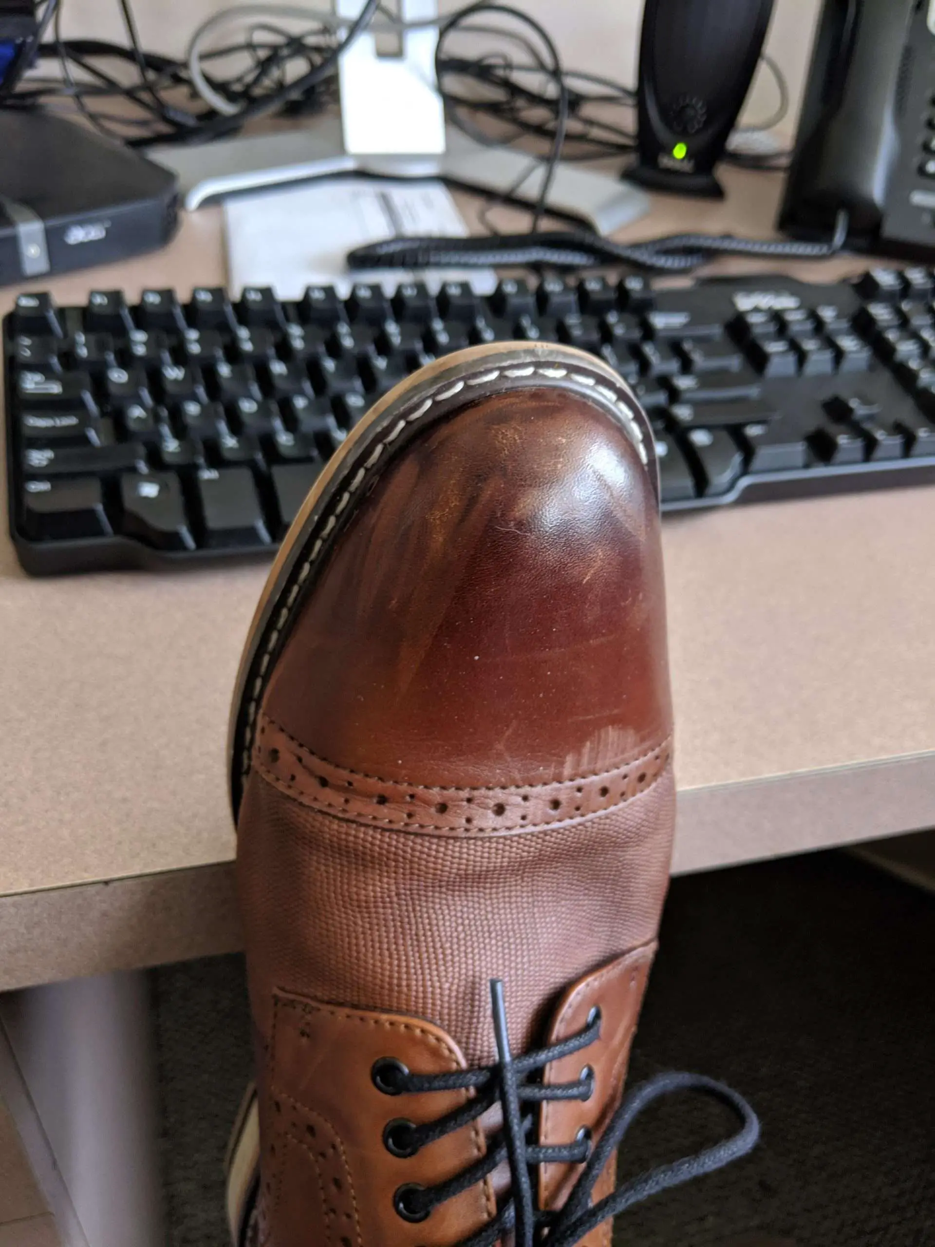 Best way to clean up brown dress shoes? : Frugal
