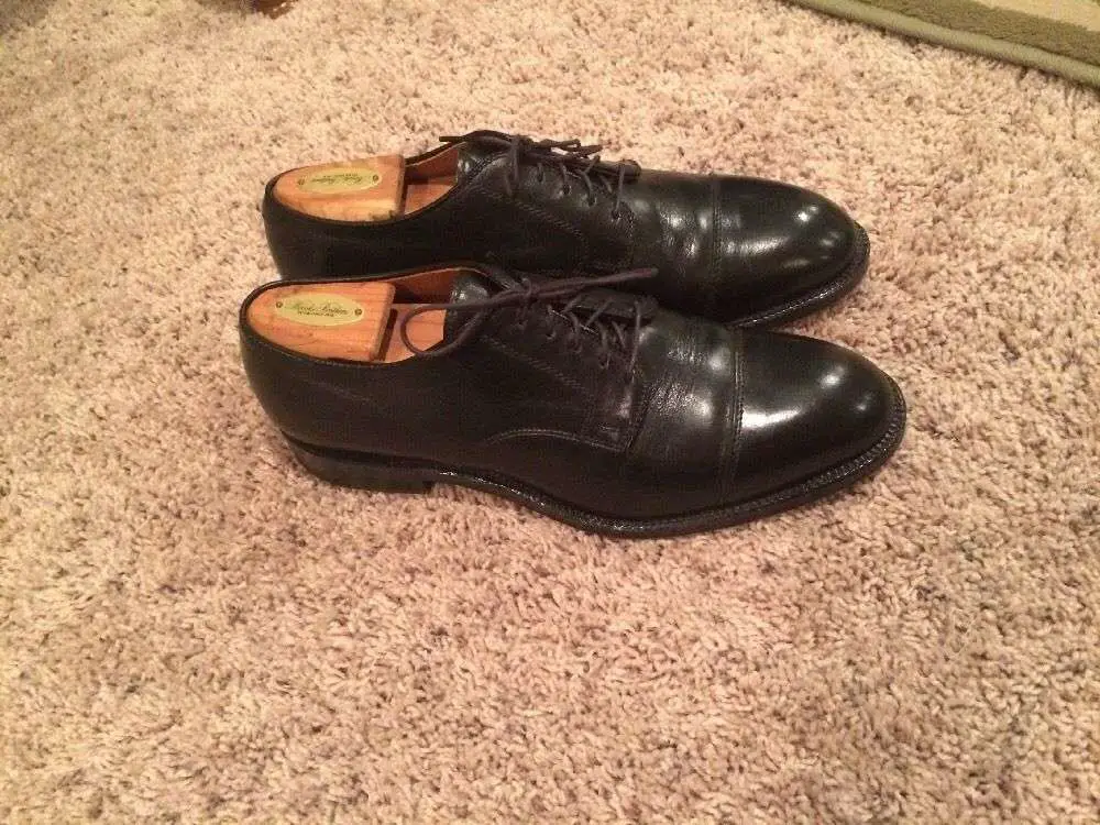 BROOKS BROTHERS HAND MADE SHOES BLACK OXFORDS SIZE10D MADE ...
