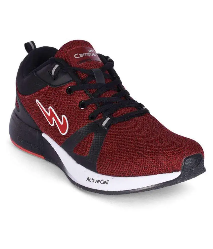 Campus Red Running Shoes