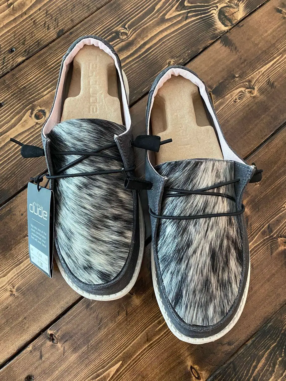 Cowhide Hey Dude Shoes MADE TO ORDER Hey Dude Shoes