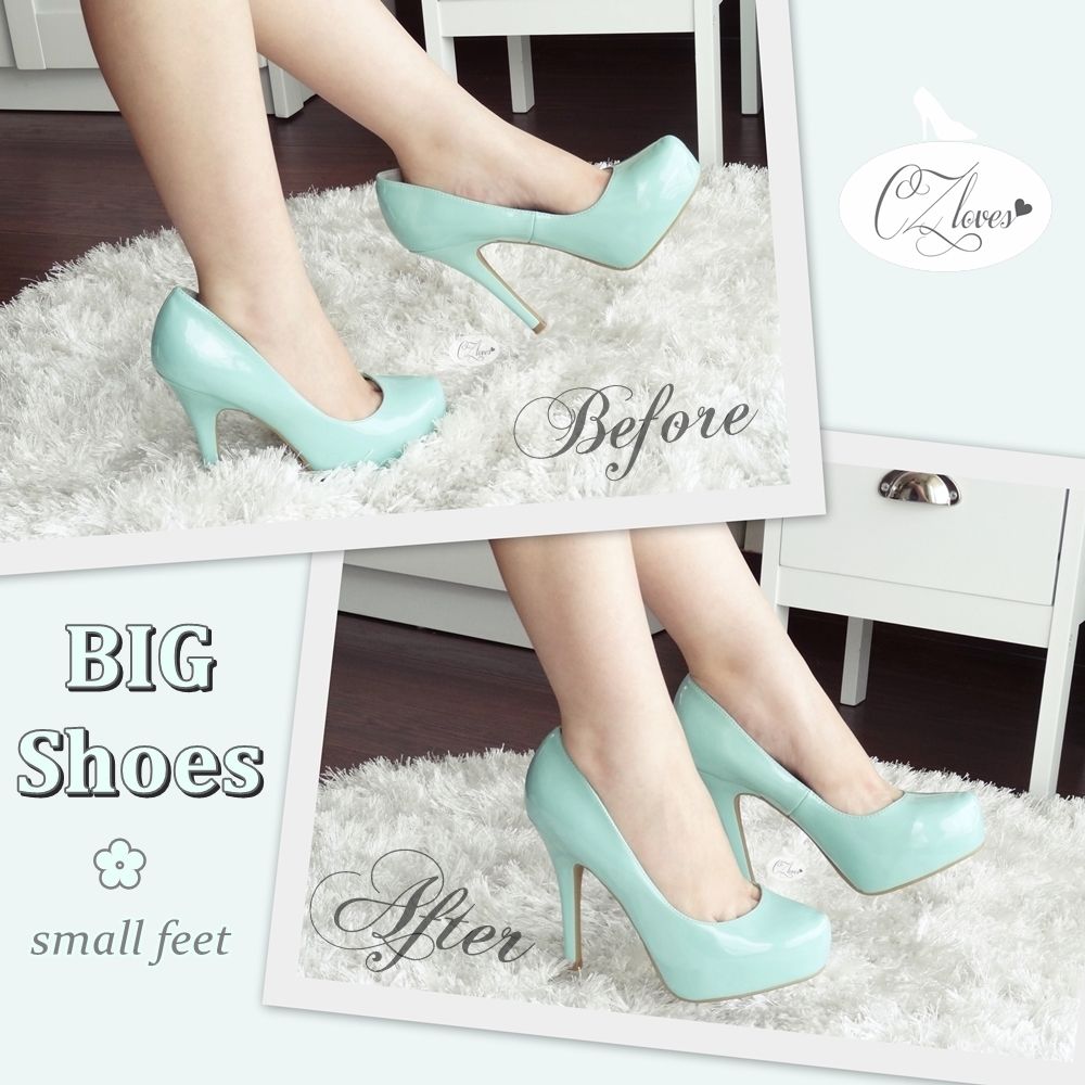 CZloves: How To Make BIG Shoes FIT small feet