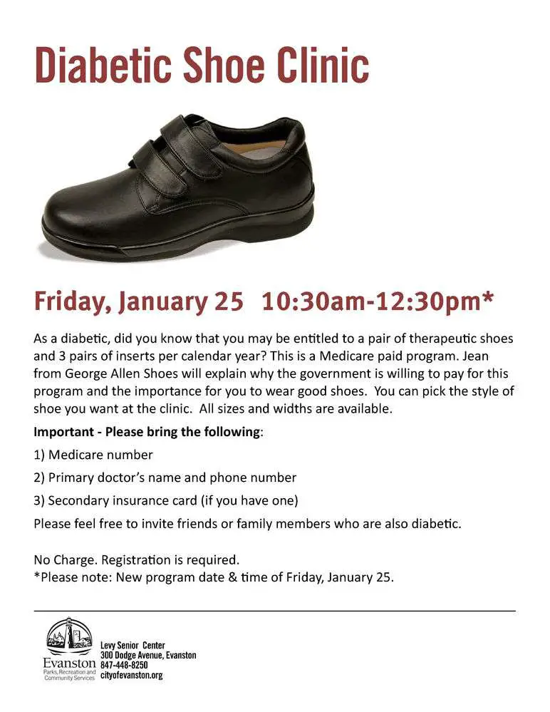 Diabetic Shoe Clinic on Jan. 25: Register in Advance!