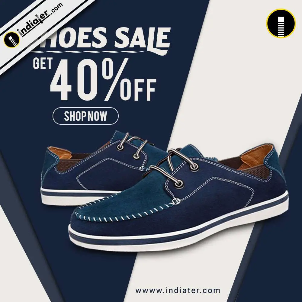 Discount Banner and Ads for Online Sale Brand Shoes