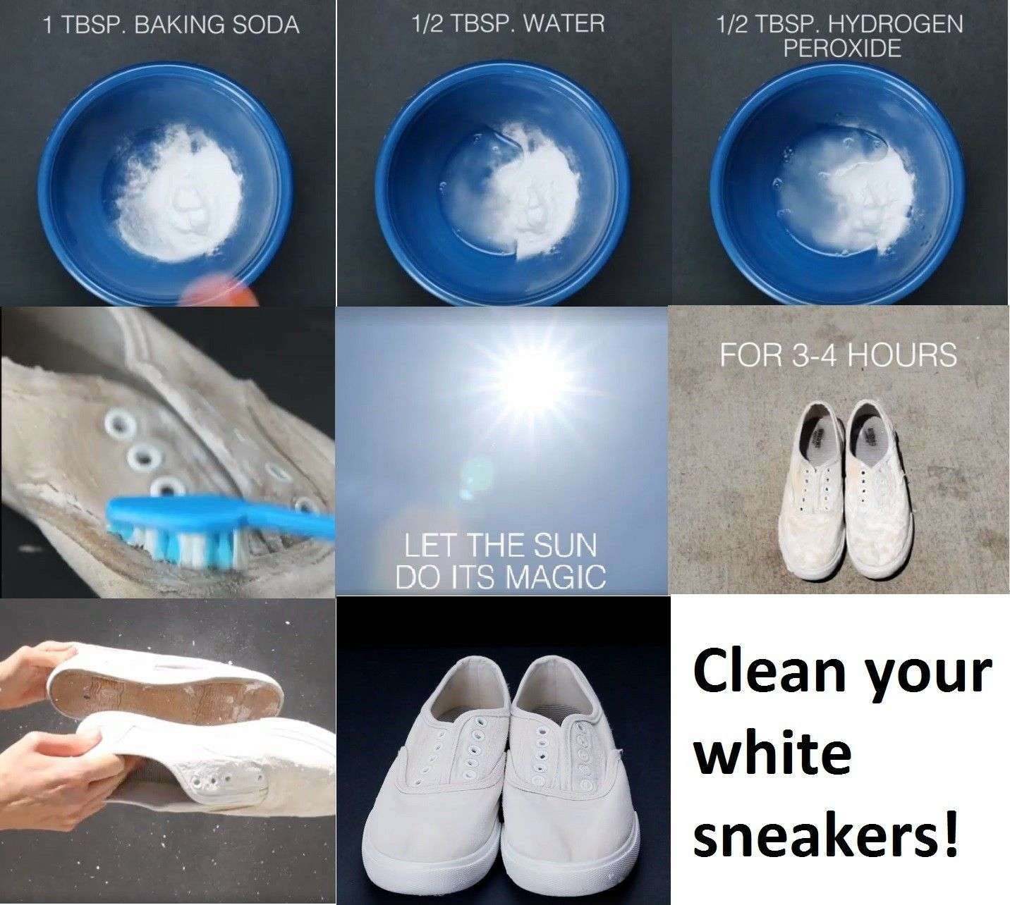 DIY Clean White Sneakers etc.~Stain Remover/Cleaner ...