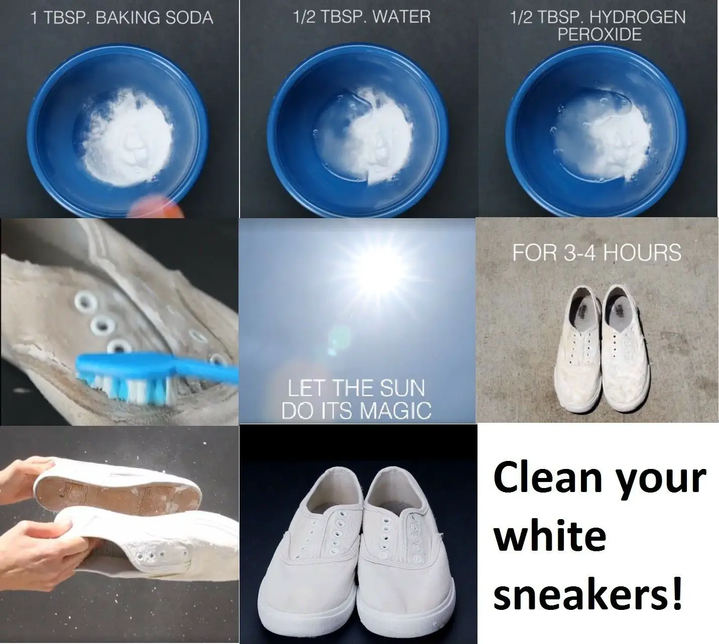 DIY Clean White Sneakers etc.~Stain Remover/Cleaner/Whitener