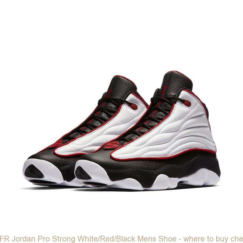 FR Jordan Pro Strong White/Red/Black Mens Shoe  where to buy cheap ...