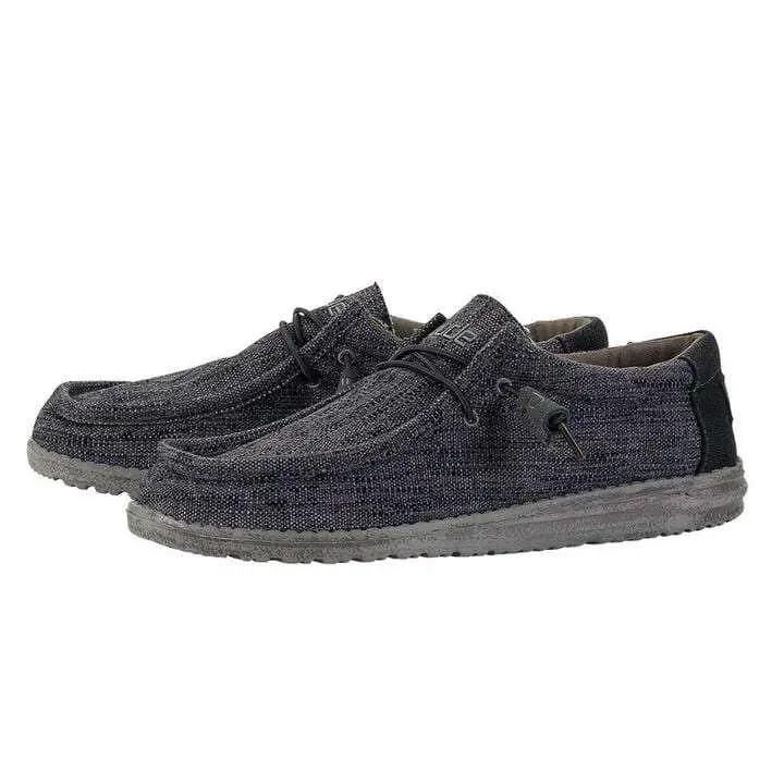 Hey Dude Shoes Wally Woven Carbon