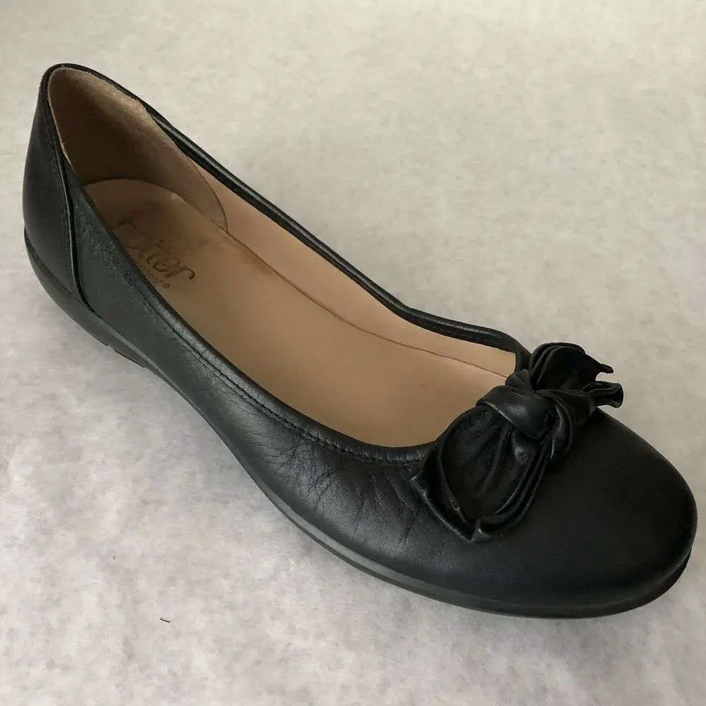 Hotter Shoes Womens US Size 8 Black Jewel Loafers Low ...