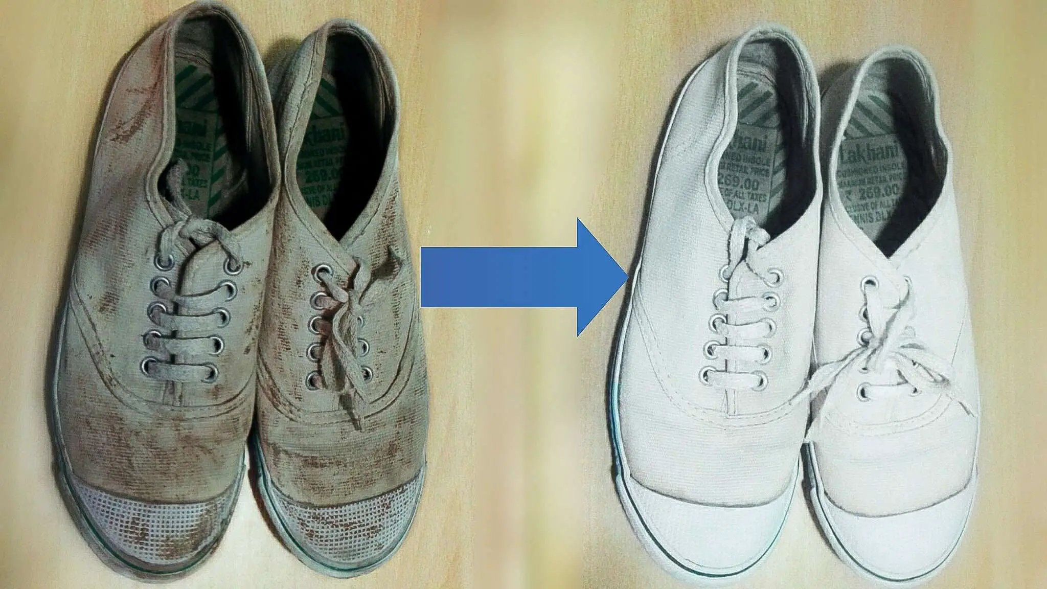 HOW TO CLEAN WHITE FABRIC SHOES