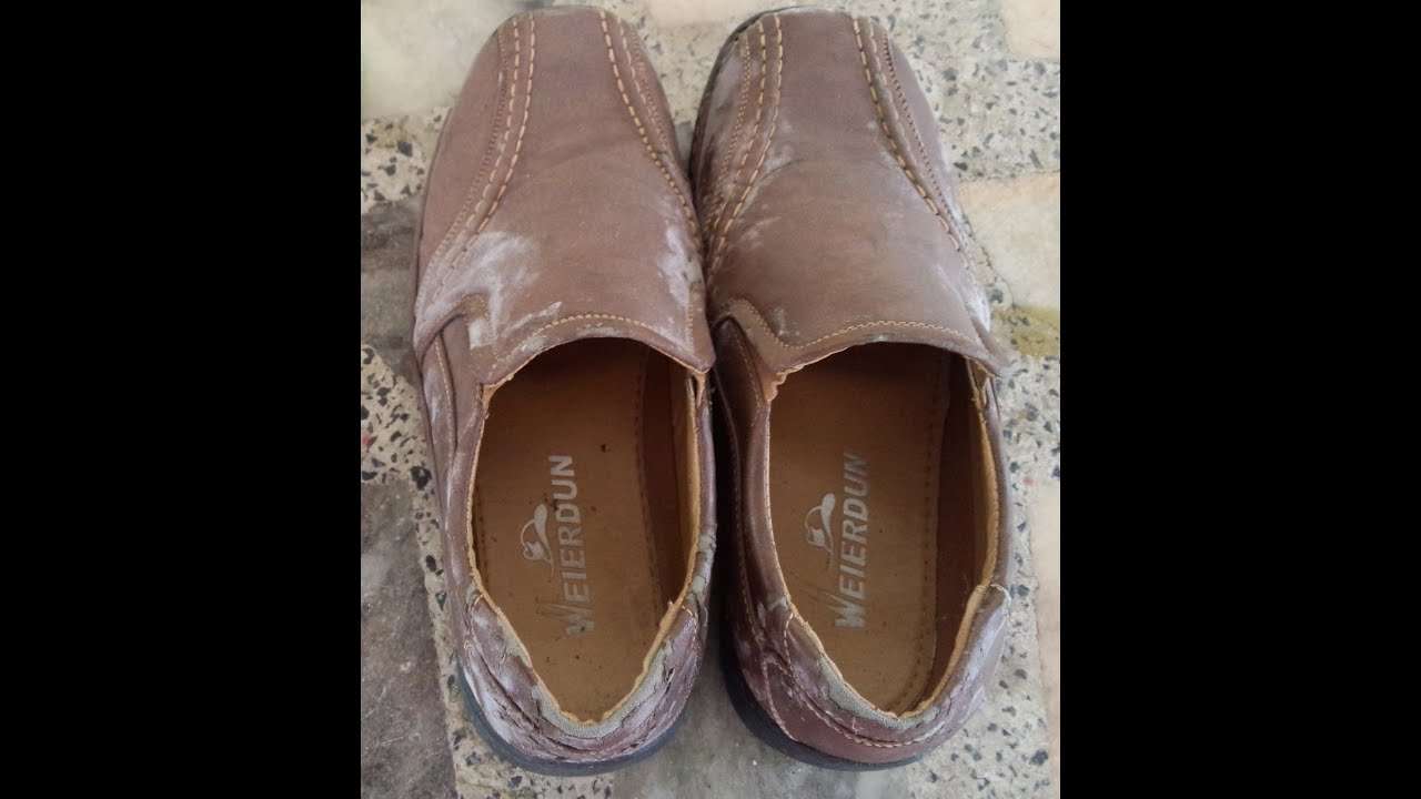 how to remove mold from leather shoes