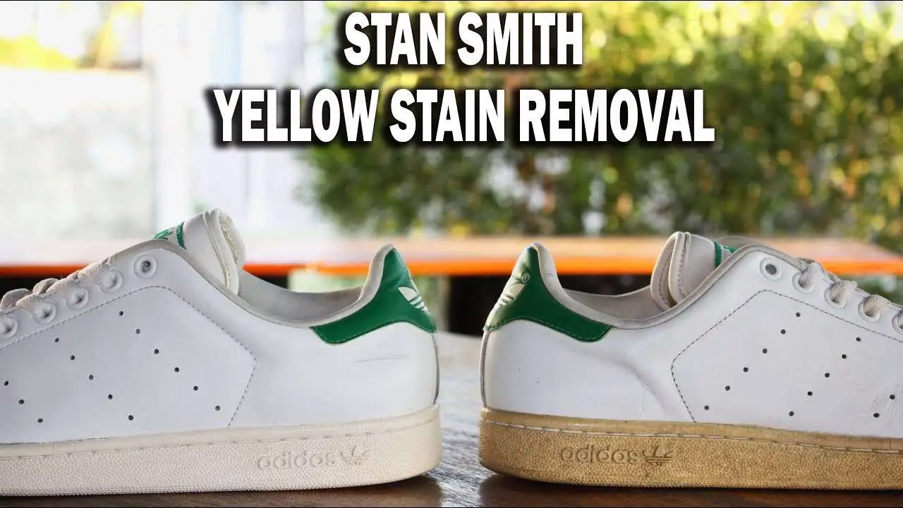 how to turn yellow shoes white again