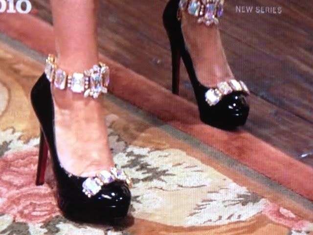 I had to PAUSE the TV for this!! These Christian Louboutin ...