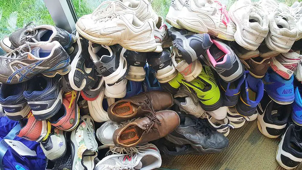 KCC bookstore collecting used shoes for donation, recycling in April ...