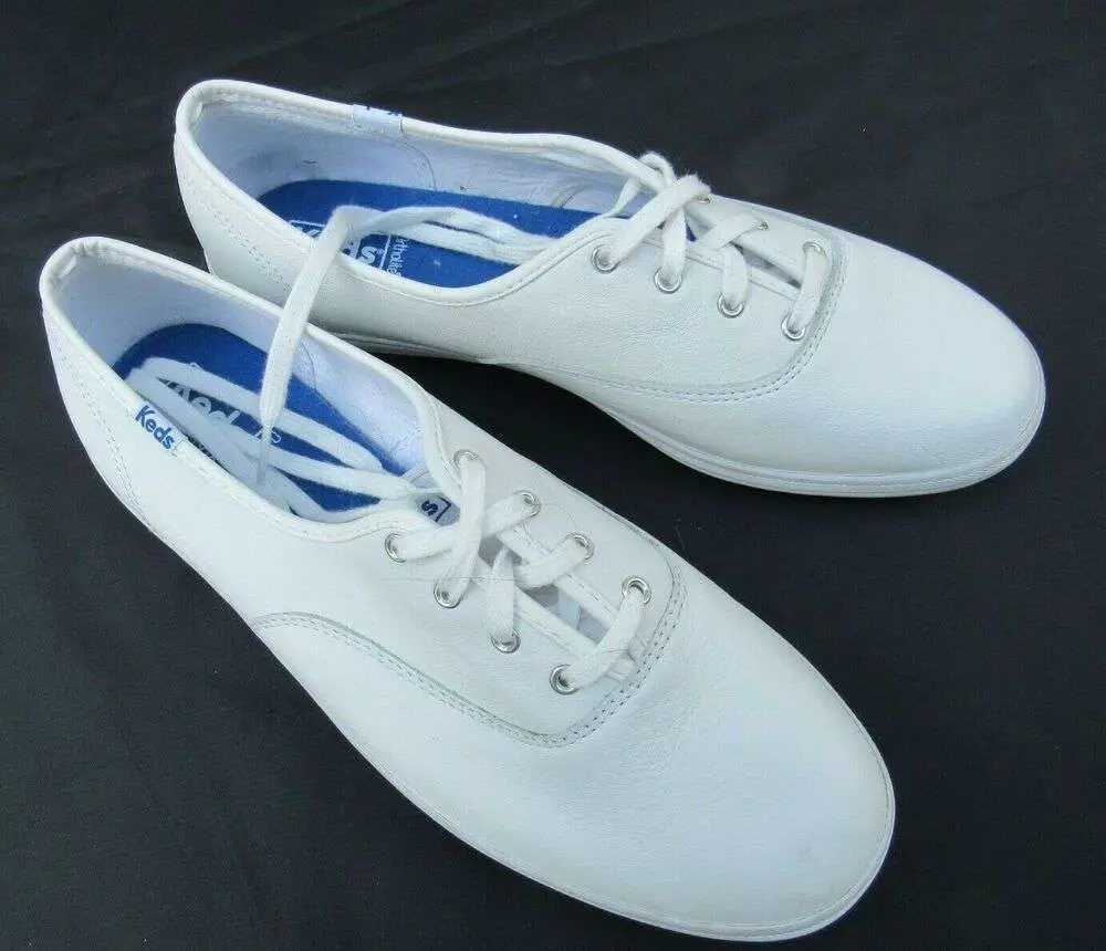 KEDS Ortholite Sneaker Womens 10 White Leather Casual Athletic Shoes # ...
