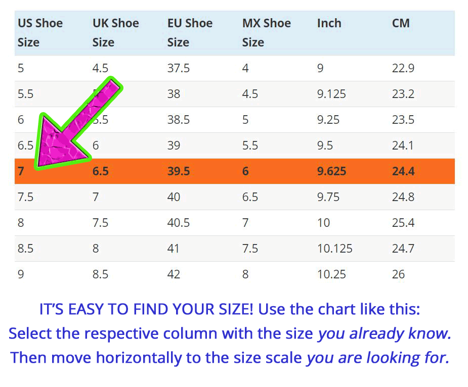 Kids Shoe Sizes Explained