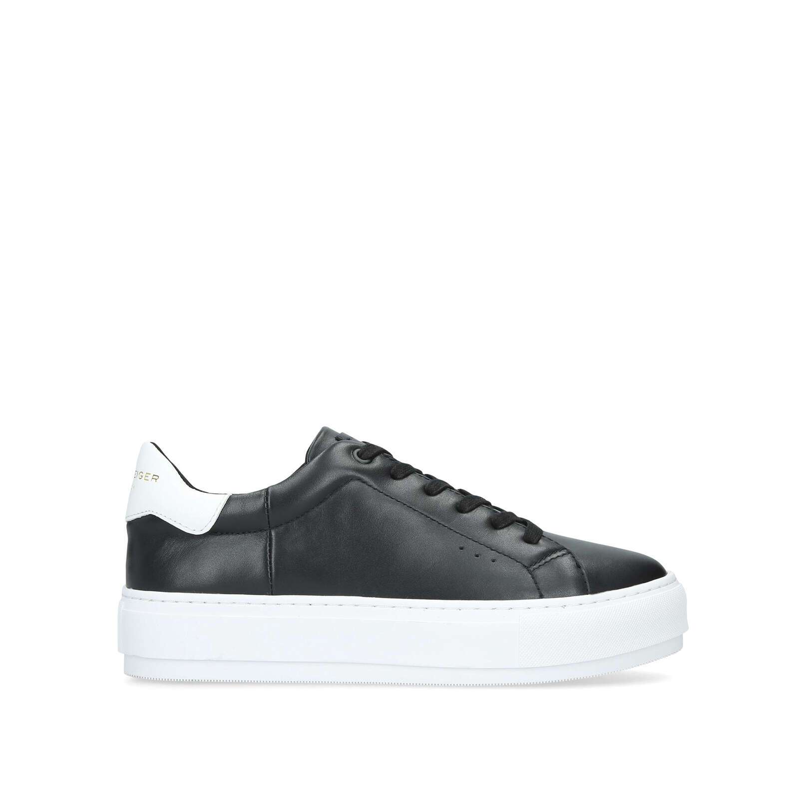 LANEY Black Leather Chunky Sneakers by KURT GEIGER LONDON