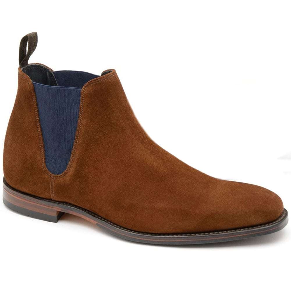 Loake Mens Caine Brown Suede Chelsea Boots