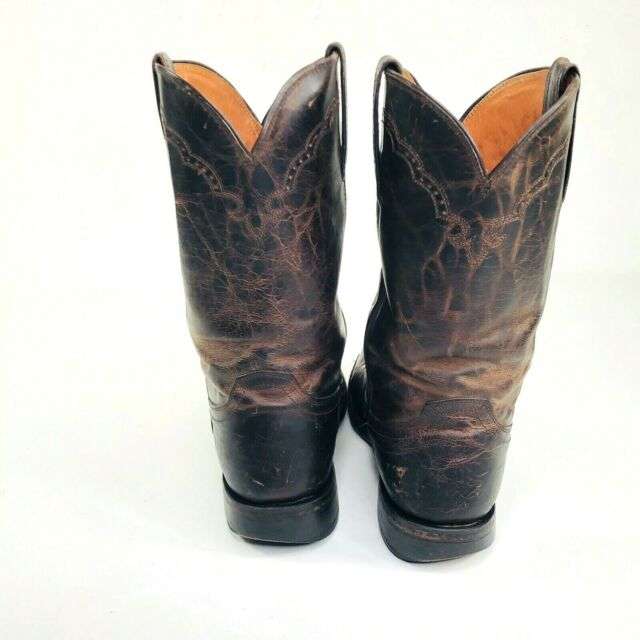 Lucchese Hl1503.74 Burleson Mens Chocolate Goat Leather ...