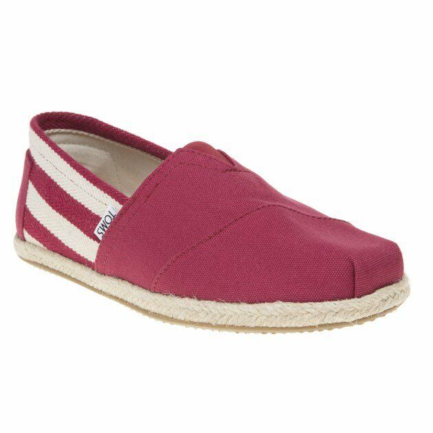 New MENS TOMS RED CLASSIC CANVAS SHOES