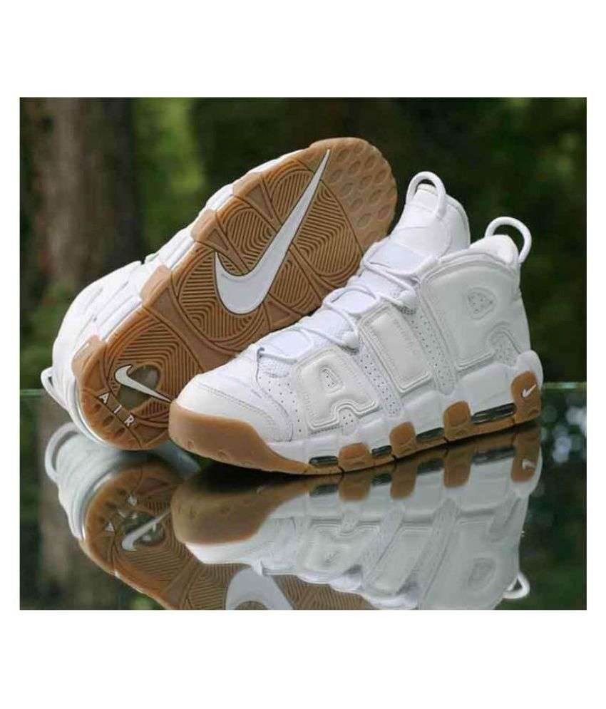 Nike NIKE UPTEMPO WHITE Running Shoes White: Buy Online at ...