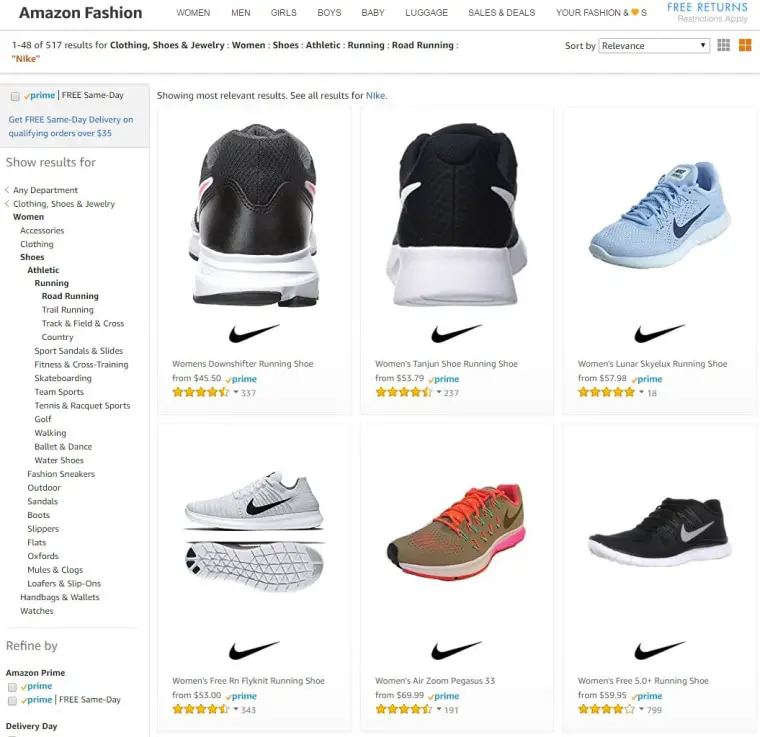 Nike to Start Selling Shoes on Amazon