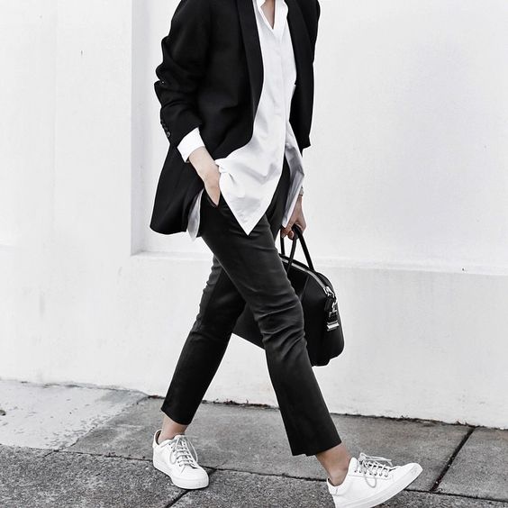 Outfit Ideas: How to Wear Sneakers to Work