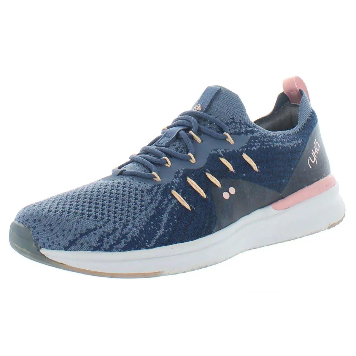 Ryka Womens Momentum Blue Knit Running Shoes Sneakers 8 ...