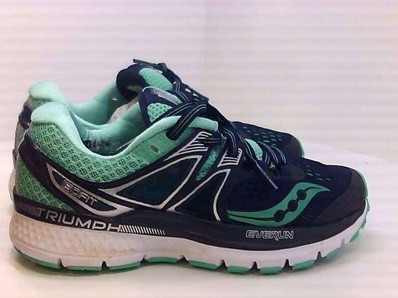 Saucony Womens triumph iso 3 Low Top Lace Up Running, Navy ...