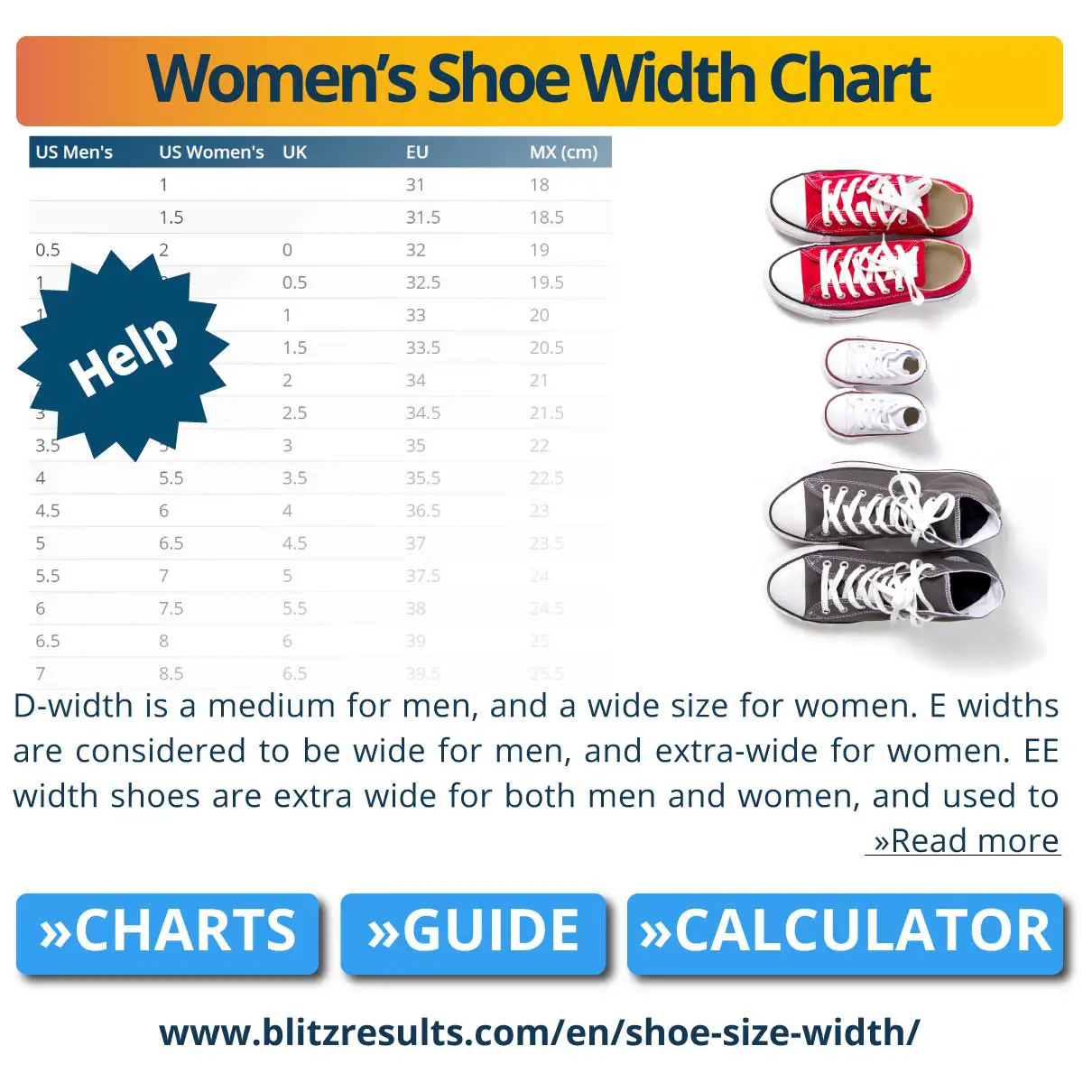 Shoe Width Guide: Size Charts + How to Measure at Home