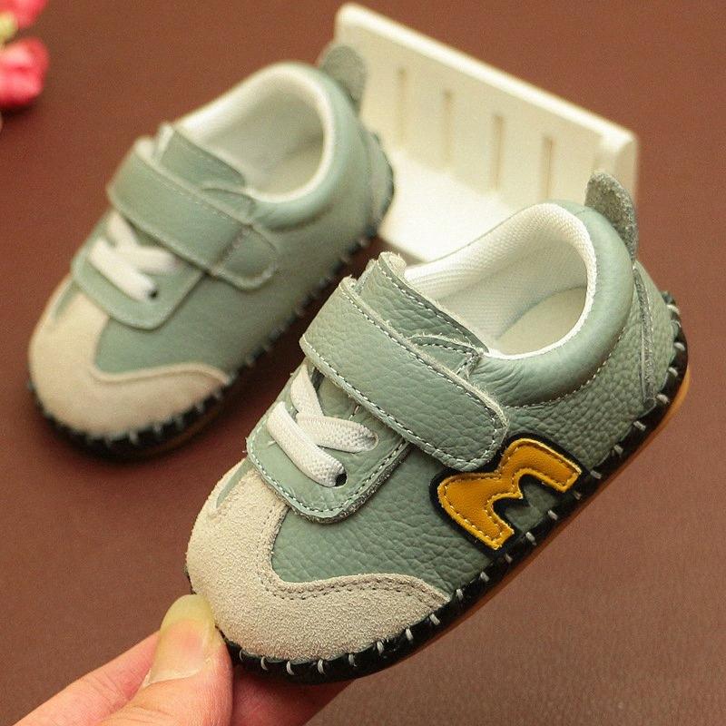 Spring Baby Shoes Genuine Leather Toddler Shoes 1 2 Years Old Baby Soft ...
