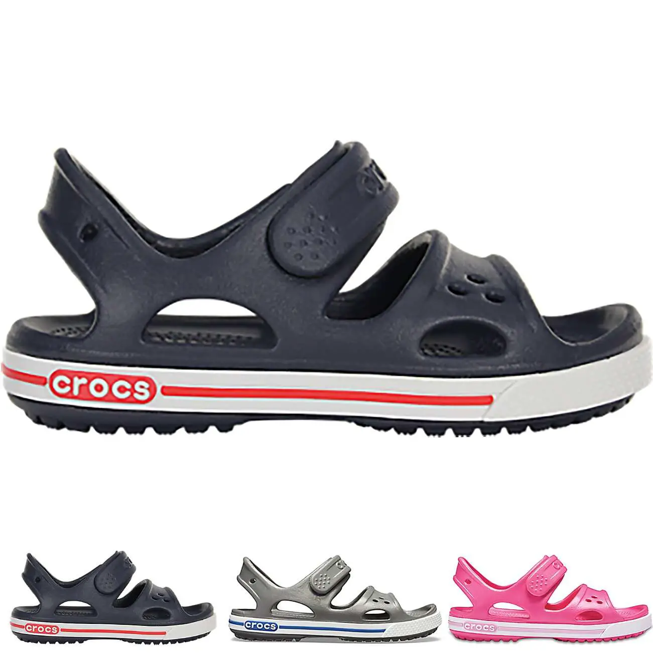 Unisex Kids Crocs Crocband II Sandal Holiday Summer ...