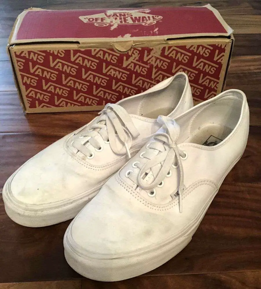 Vans Authentic True White Casual Skate Board Shoes ...
