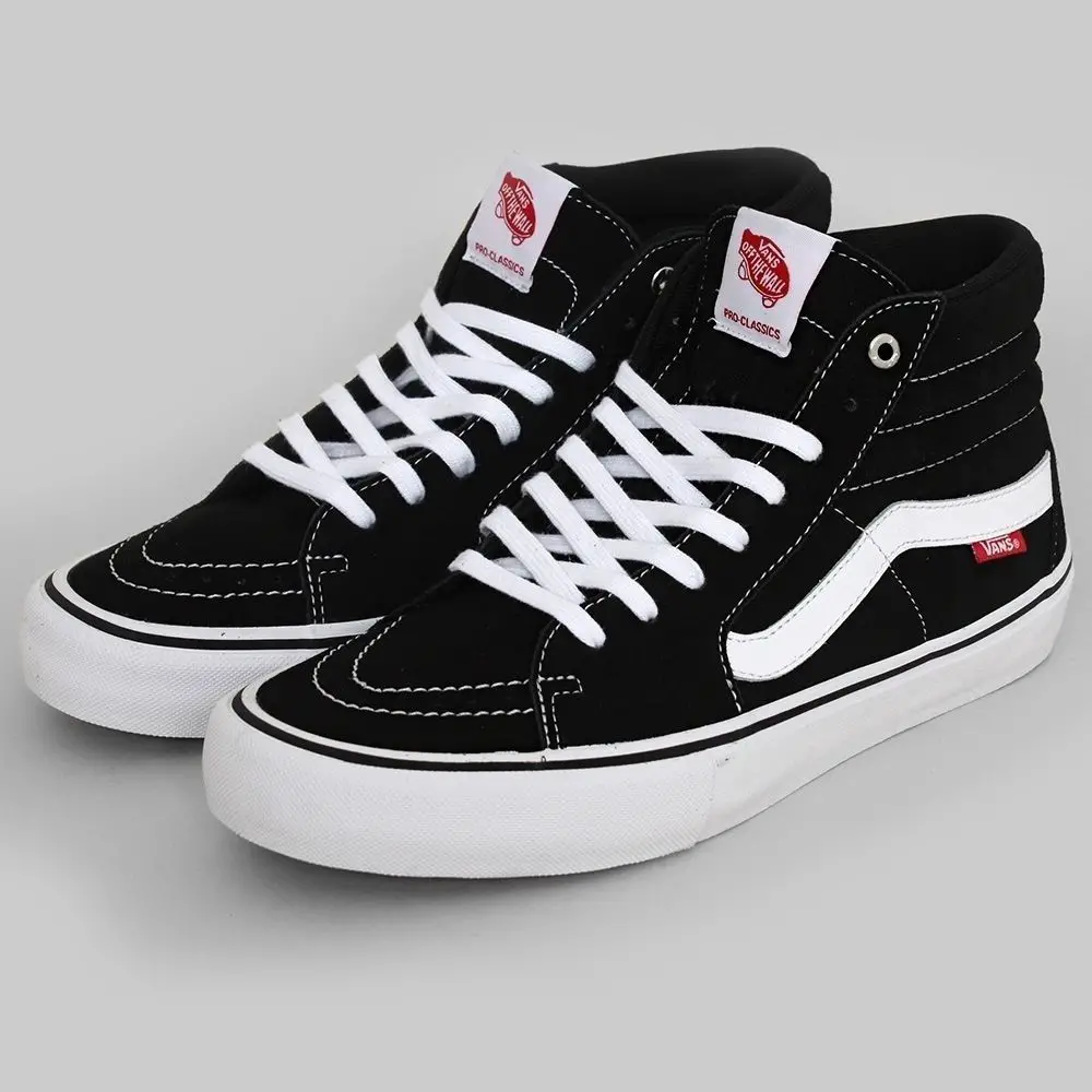 Vans Sk8 Hi Pro Black White New Skate Shoes Free Post Aust High Top ...