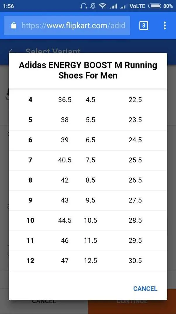 What is the average worldwide shoe sizes?