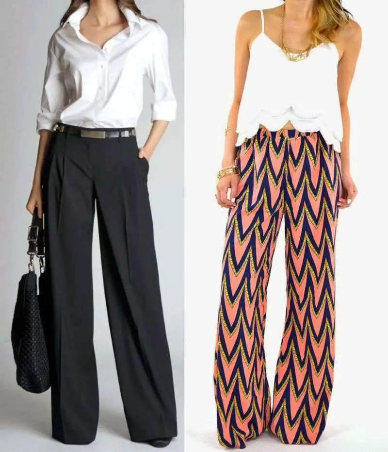 what kind of shoes to wear with wide leg pants