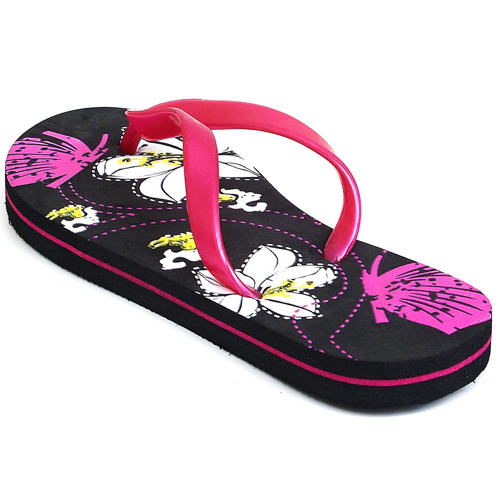 Womens Flip Flops Beach Summer Sandals Thongs EVA Foam Rubber Sole 5 ...